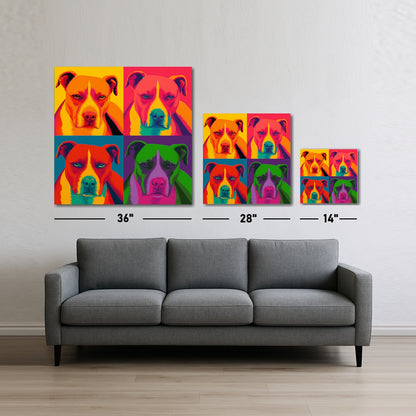 Warhol-Style Pop Art Pet Portrait Canvas – Custom Pet Gift