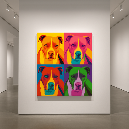 Warhol-Style Pop Art Pet Portrait Canvas – Custom Pet Gift