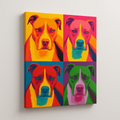 Warhol-Style Pop Art Pet Portrait Canvas – Custom Pet Gift
