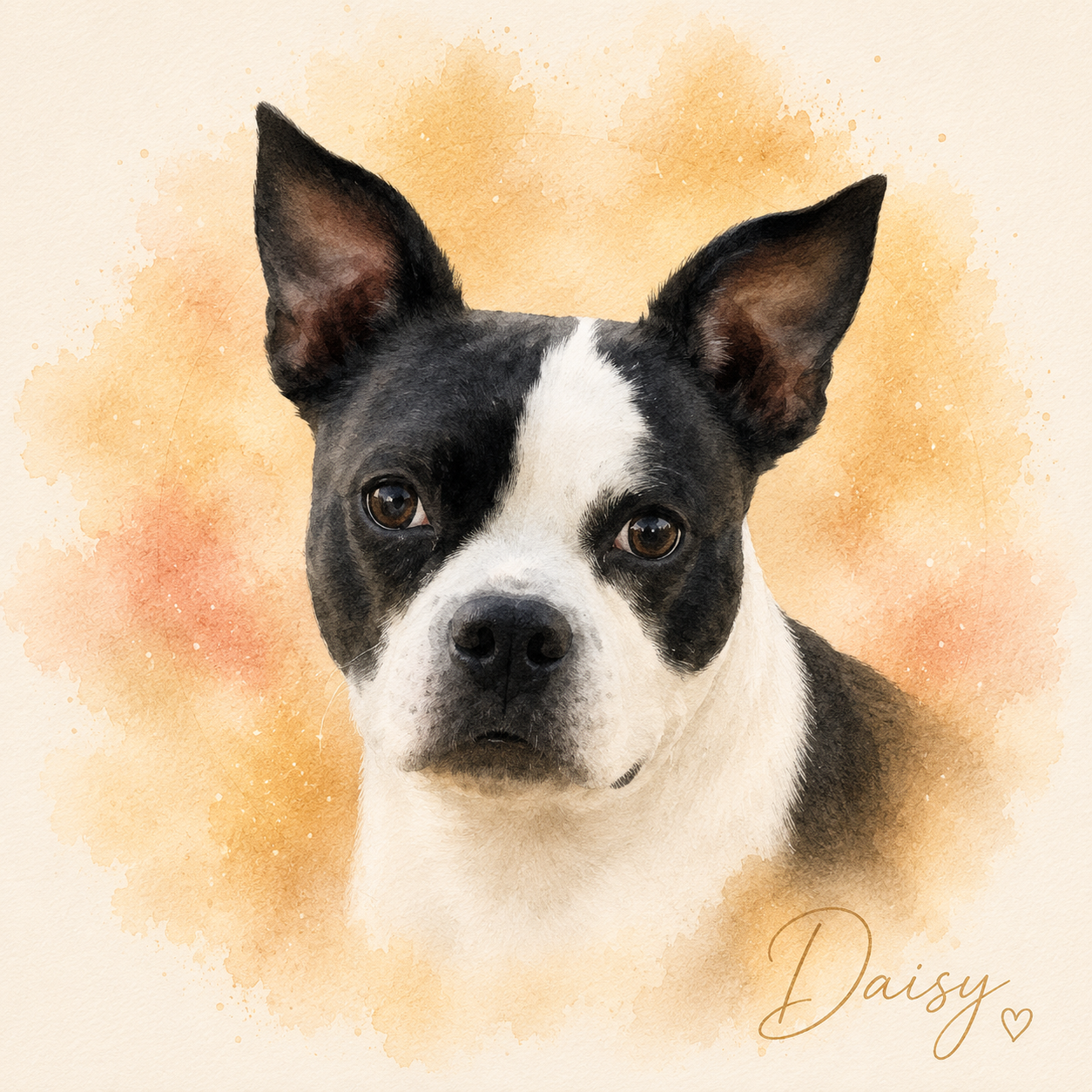 Signature Watercolor Pet Portrait
