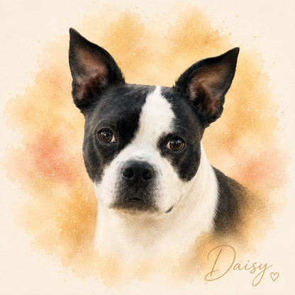 Signature Watercolor Pet Portrait