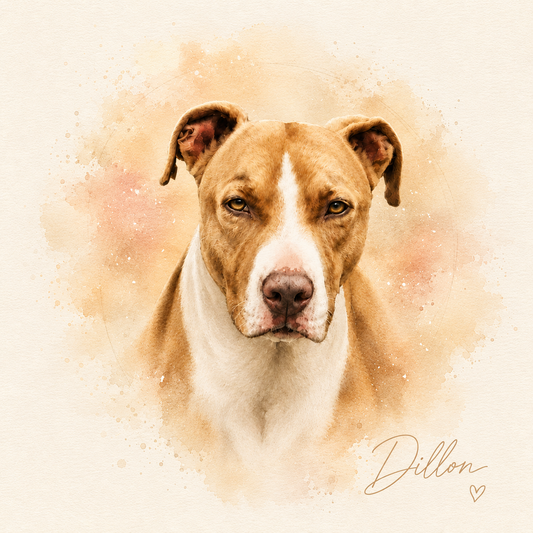 Signature Watercolor Pet Portrait