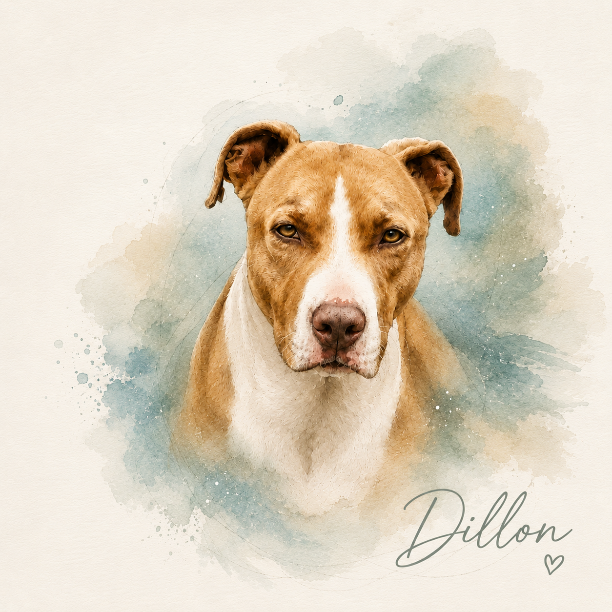 Signature Watercolor Pet Portrait