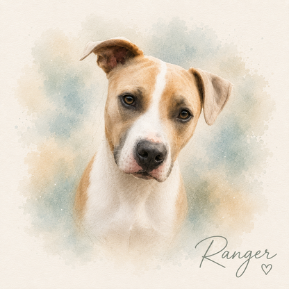 Signature Watercolor Pet Portrait