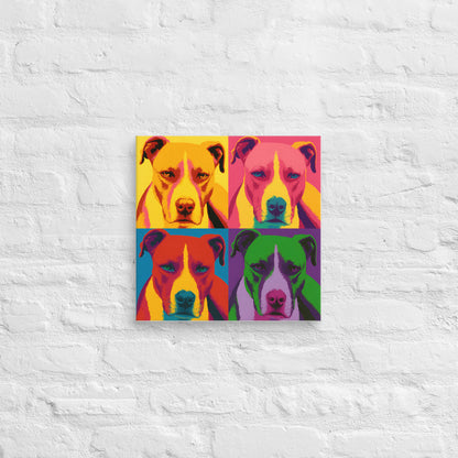 Warhol-Style Pop Art Pet Portrait Canvas – Custom Pet Gift
