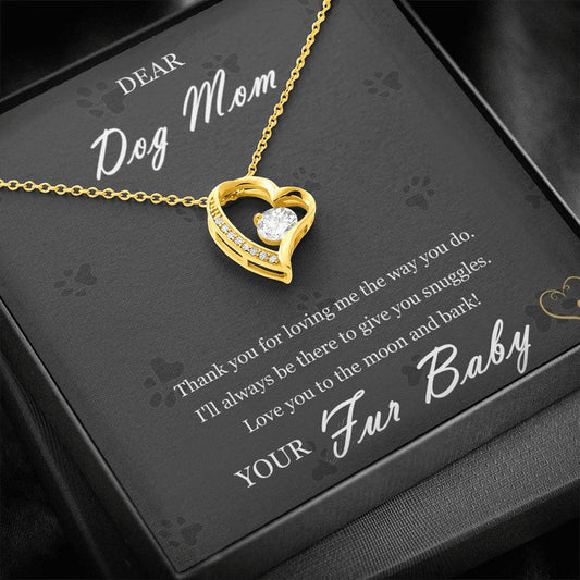 Dog Mom Heart Necklace